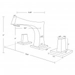 24.25-in. W 3H8-in. Ceramic Top Set In White Color - Overflow Drain Incl.