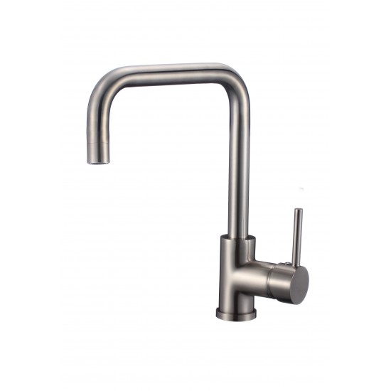 1 Hole CUPC Approved Lead Free Brass Faucet In Brushed Nickel Color