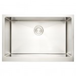 32-in. W CSA Approved Stainless Steel Kitchen Sink With Stainless Steel Finish And 18 Gauge