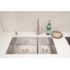 33-in. W CSA Approved Stainless Steel Kitchen Sink With Stainless Steel Finish And 18 Gauge