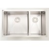 33-in. W CSA Approved Stainless Steel Kitchen Sink With Stainless Steel Finish And 18 Gauge