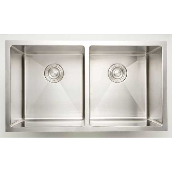 31-in. W CSA Approved Stainless Steel Kitchen Sink With Stainless Steel Finish And 16 Gauge
