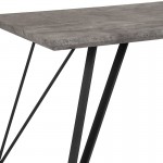 Corinth 31.5" x 63" Rectangular Dining Table in Faux Concrete Finish