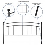 Woodstock Decorative Black Metal King Size Headboard