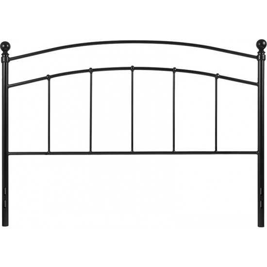 Woodstock Decorative Black Metal Queen Size Headboard