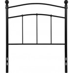 Woodstock Decorative Black Metal Twin Size Headboard