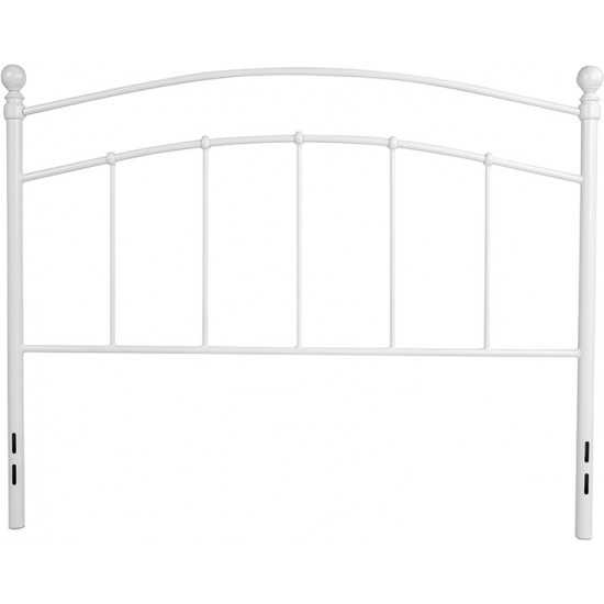 Woodstock Decorative White Metal Full Size Headboard