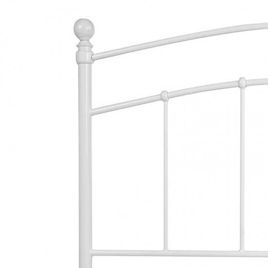Woodstock Decorative White Metal Full Size Headboard
