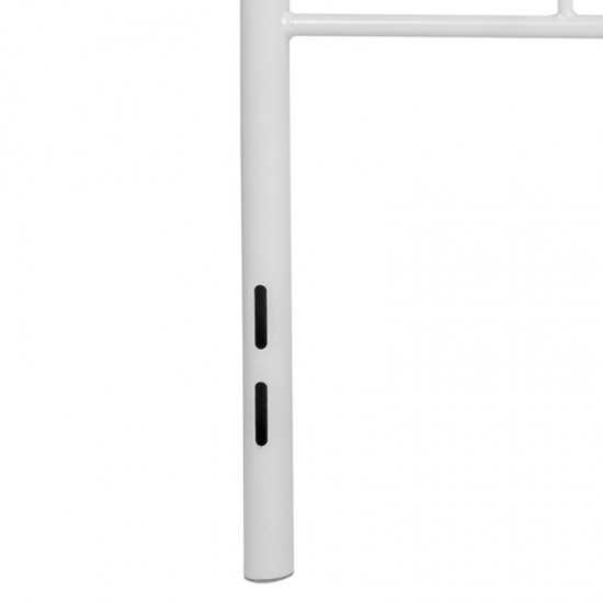 Woodstock Decorative White Metal Full Size Headboard