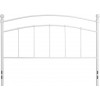 Woodstock Decorative White Metal Queen Size Headboard