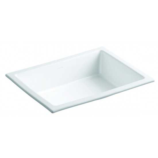 Kohler Verticyl Rectangle Undermount Bathroom Sink, White