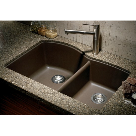 Diamond 1-3/4 Bowl Undermount, Cafe Brown