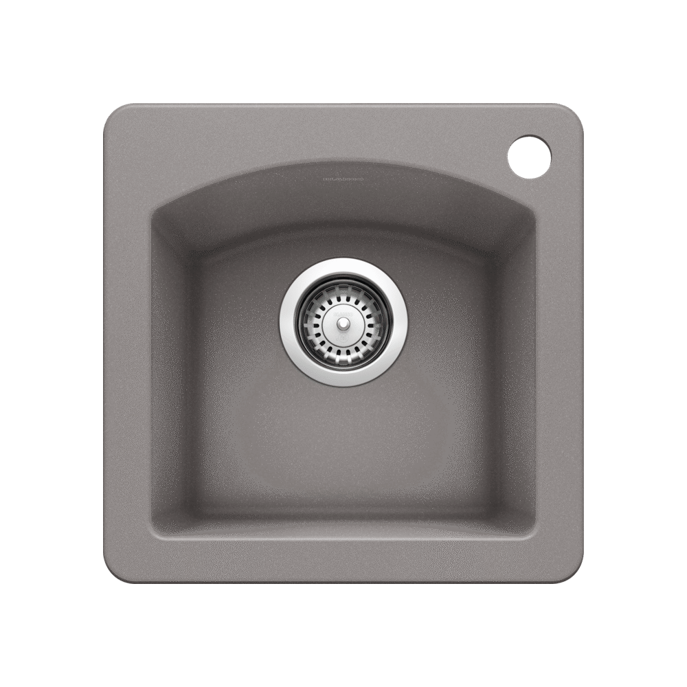 Diamond Bar Sink, Metallic Gray
