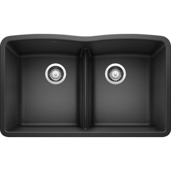 Diamond Equal Double Bowl Low Divide Undermount, Anthracite