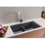 Diamond Equal Double Bowl Low Divide Undermount, Anthracite