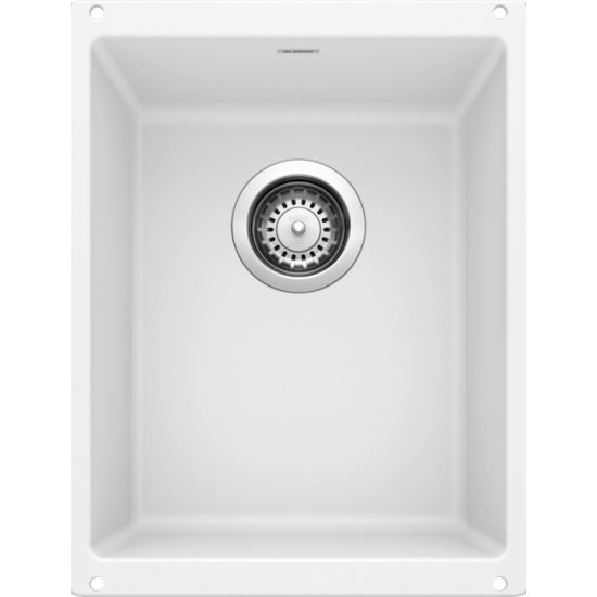 Precis Medium Bowl Undermount, White