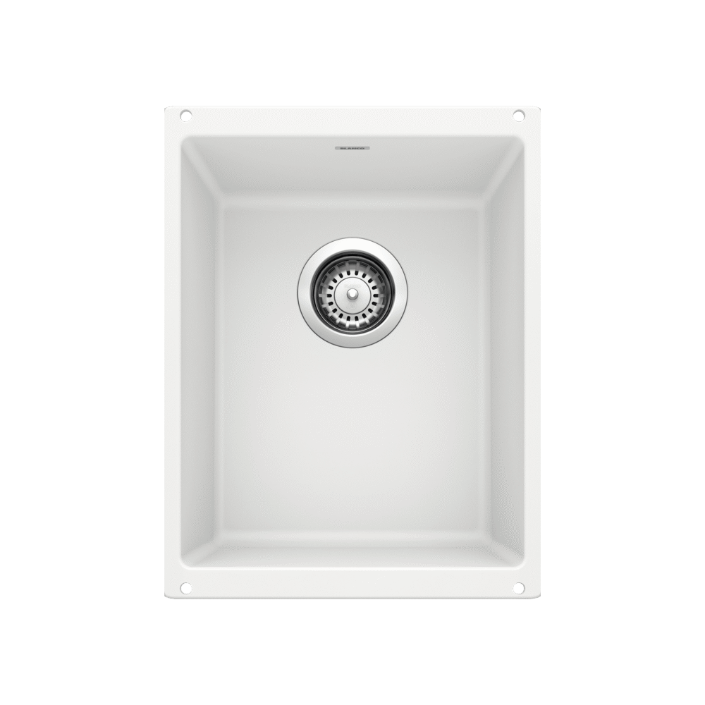 Precis Medium Bowl Undermount, White