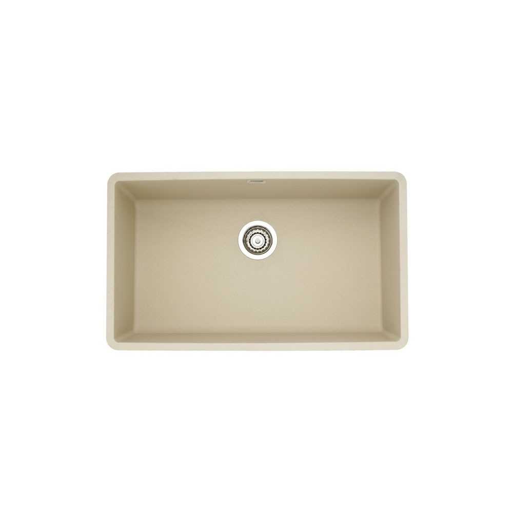 Precis Super Single Bowl Undermount, Biscuit