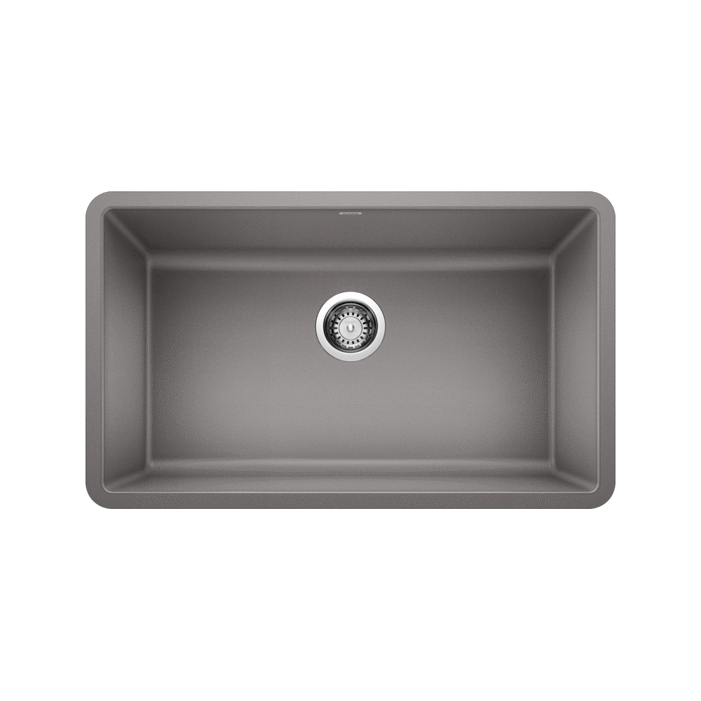 Precis Super Single Bowl Undermount, Metallic Gray Precis Super Single Bowl Undermount, Metallic Gray