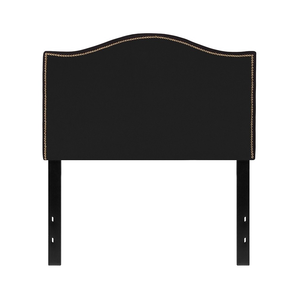 Lexington Upholstered Twin Size Headboard with Accent Nail Trim in