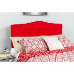 Cambridge Tufted Upholstered Full Size Headboard in Red Fabric