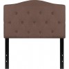 Cambridge Tufted Upholstered Twin Size Headboard in Camel Fabric
