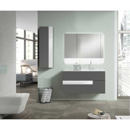 Lucena Bath 24" Grey and White Vision Vanity