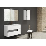 Lucena Bath 32" White and Grey Vision Vanity