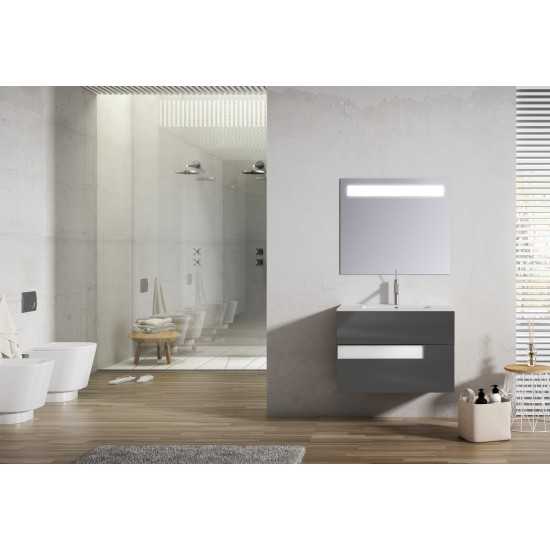 Lucena Bath 32" Grey and White Vision Vanity