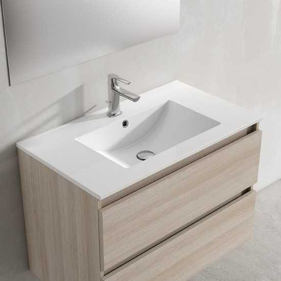 Lucena Bath 32" Grey and White Vision Vanity