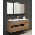 Lucena Bath 48" Canela and Black Vision Vanity