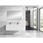 Lucena Bath 48" White Bari Vanity with Ceramic Sink