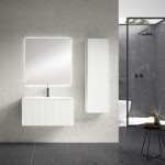 Lucena Bath 48" White Bari Vanity with Ceramic Sink