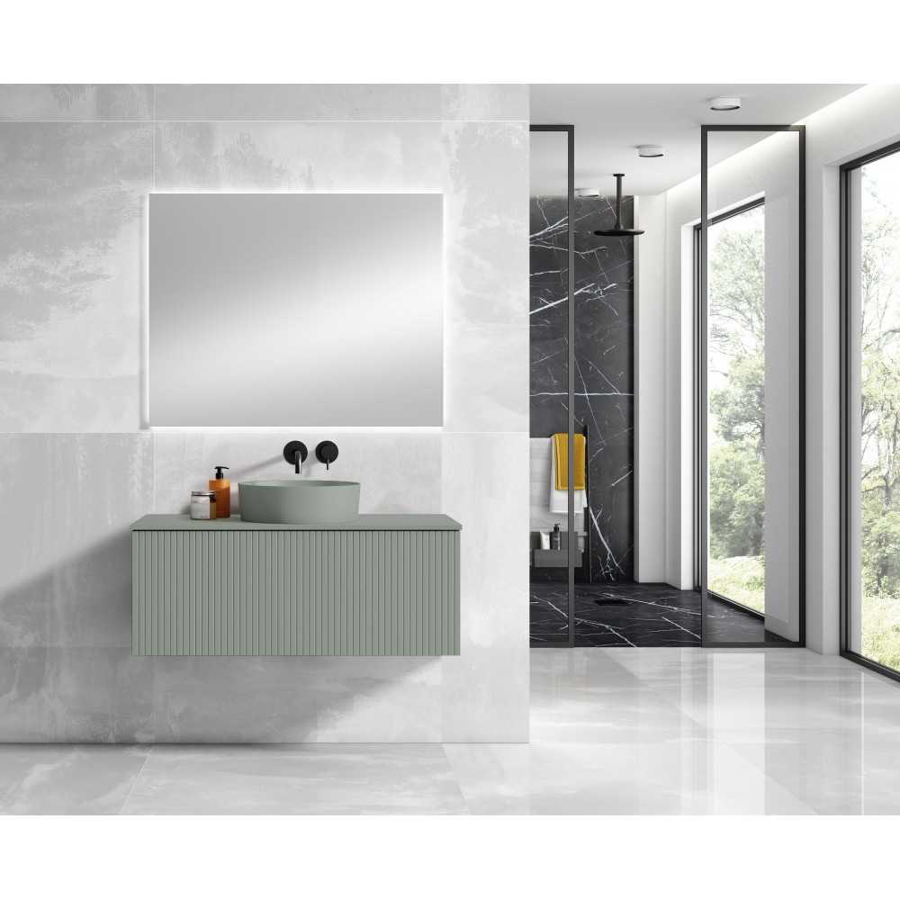 Lucena Bath 40" Green Bari Vanity with Matching top and Vessel SinkCeramic Sink Lucena Bath 40" Green Bari Vanity with Matching top and Vessel SinkCeramic Sink