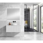 Lucena Bath 48" White Bari Vanity with Matching top and Vessel SinkCeramic Sink