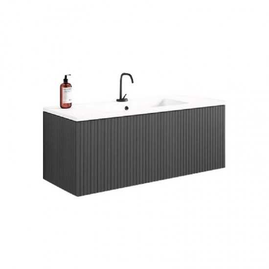 Lucena Bath 48" Grey Bari Vanity with Matching top and Vessel SinkCeramic Sink