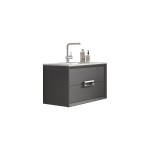 Lucena Bath 24" Grey Decor Tirador Vanity