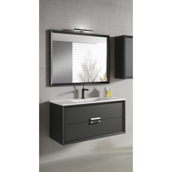 Lucena Bath 40" Grey Decor Tirador Vanity