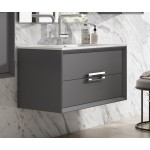 Lucena Bath 40" Grey Decor Tirador Vanity