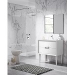 Lucena Bath 24" White Decor Tirador Freestanding Vanity