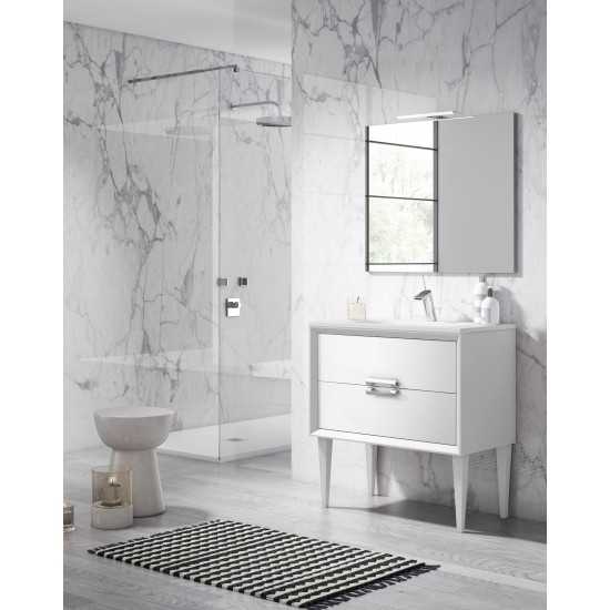 Lucena Bath 24" White Decor Tirador Freestanding Vanity