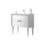 Lucena Bath 32" White Decor Tirador Freestanding Vanity