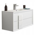 Lucena Bath 24" White Decor Cristal Vanity