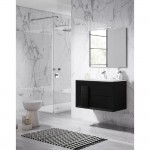 Lucena Bath 24" Black Decor Cristal Vanity