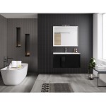 Lucena Bath 24" Black Decor Cristal Vanity