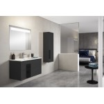 Lucena Bath 32" Grey and Black Cristal Vanity