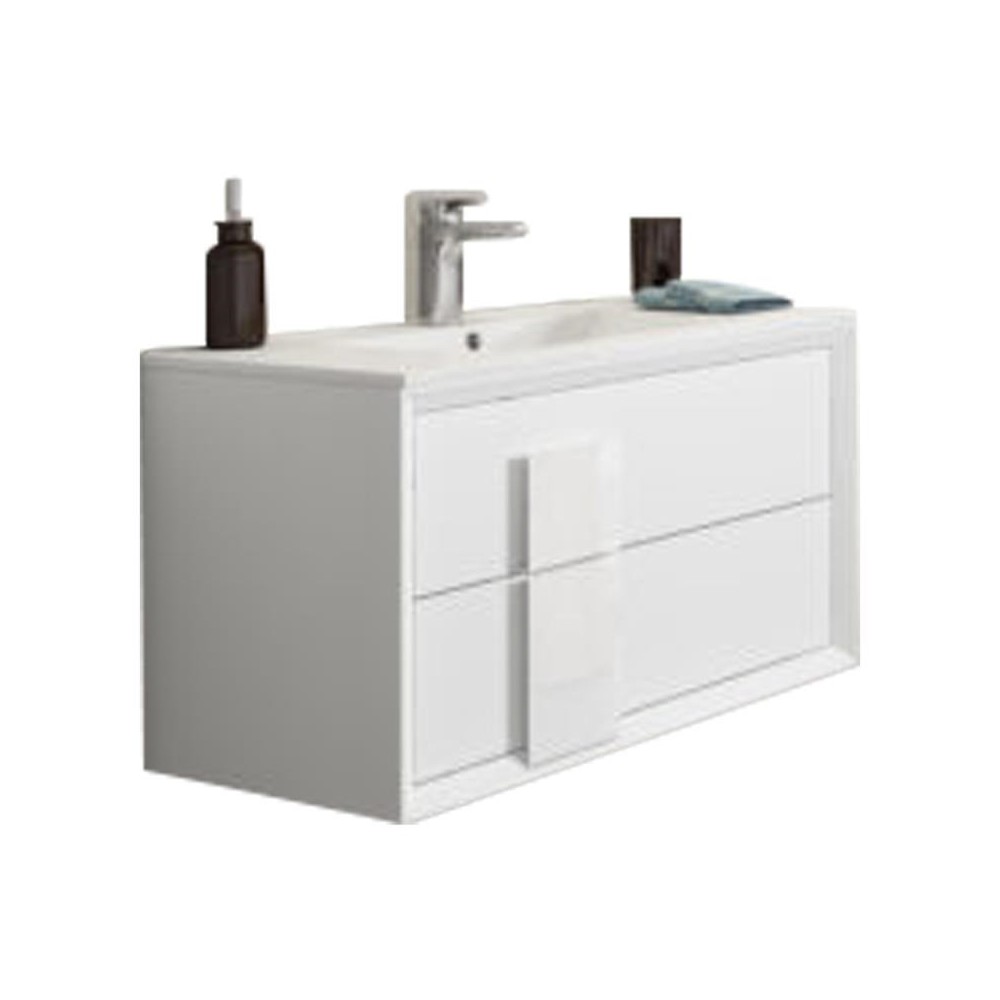 Lucena Bath 40" White Decor Cristal Vanity