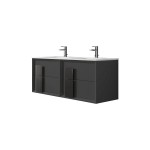 Lucena Bath 48" Black Decor Cristal Vanity