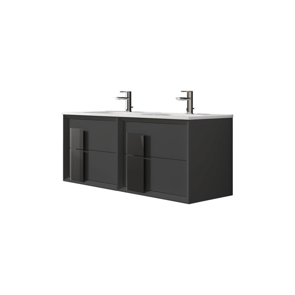 Lucena Bath 48" Grey Cristal Vanity Lucena Bath 48" Grey Cristal Vanity