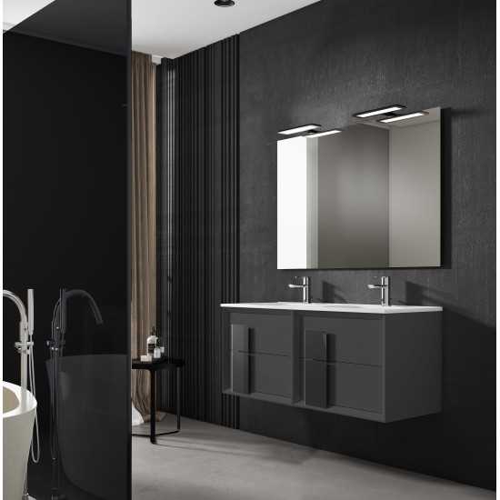 Lucena Bath 48" Grey Cristal Vanity